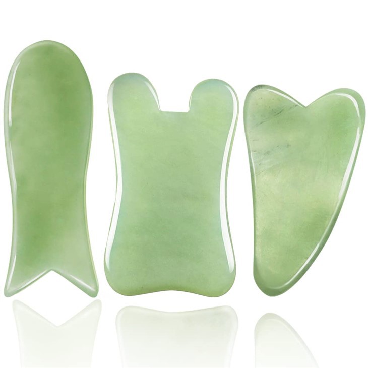 Guasha Bord Scraping Massaġġi Terapija Għodda Set Għall Facial U Korp