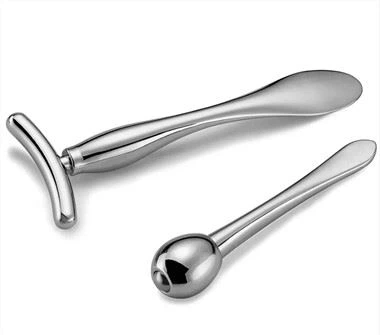 Żingu Alloy Mini Kosmetiċi Spatula Eye Cream Massage Roller Bejgħ bl-ingrossa
