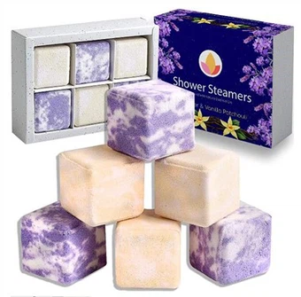 Steamers tad-doċċa tal-lavanda aromaterapija rilassati rigali spa