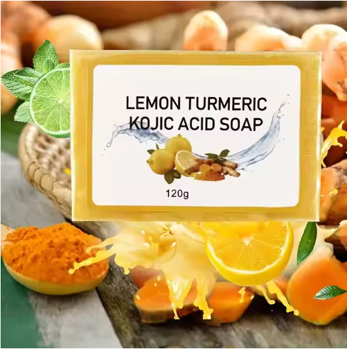 Sapun tal-aċidu kojic tal-lumi turmeriku